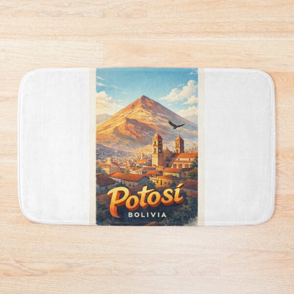 Item preview, Potosi Cerro Rico Andes Bolivia Colonial City Skyline designed and sold by Aryabek.