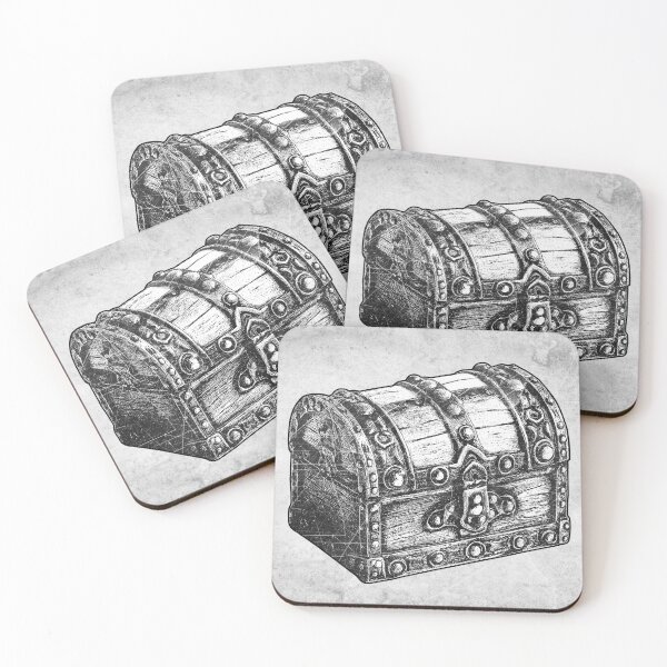 Item preview, Medieval Treasure Chest Pirate Loot Dark Fantasy Gothic designed and sold by Ghoul Enterprises.