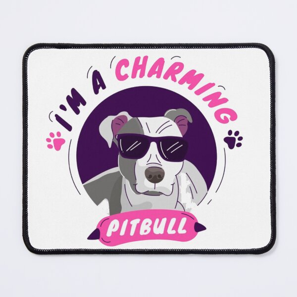 Item preview, I'm a Charming Pitbull - Cute Dog with Sunglasses Illustration designed and sold by GenZFashion000.
