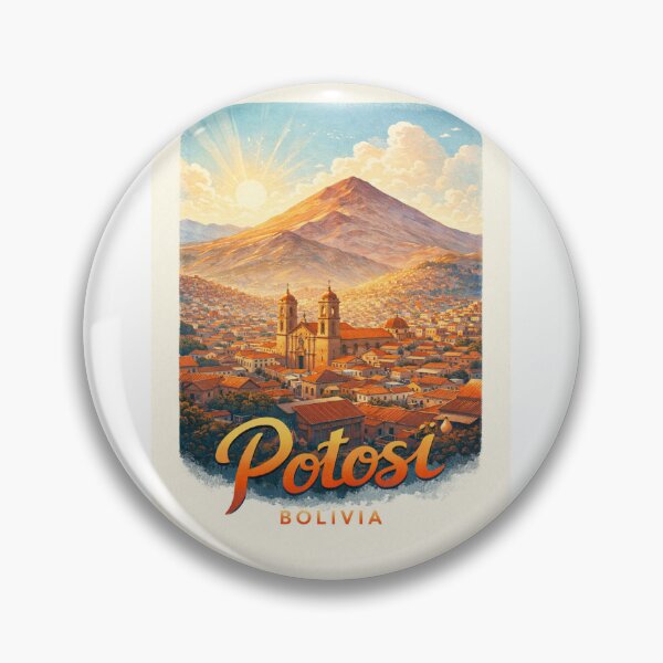 Item preview, Potosi Cerro Rico Andes Bolivia Historic Architecture Skyline designed and sold by Aryabek.