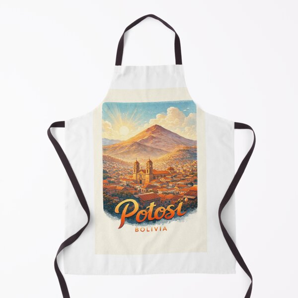 Item preview, Potosi Cerro Rico Andes Bolivia Historic Architecture Skyline designed and sold by Aryabek.
