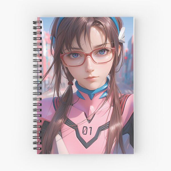 Item preview, Makinami Mari Neon Genesis Evangelion Pink Suit Glasses Stare designed and sold by PMartistStudio.