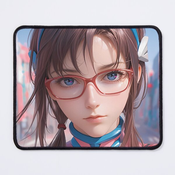 Item preview, Makinami Mari Neon Genesis Evangelion Pink Suit Glasses Stare designed and sold by PMartistStudio.