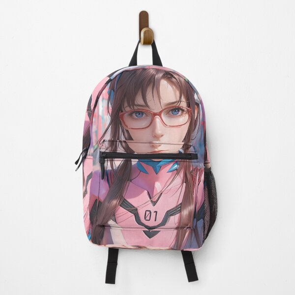 Item preview, Makinami Mari Neon Genesis Evangelion Pink Suit Glasses Stare designed and sold by PMartistStudio.