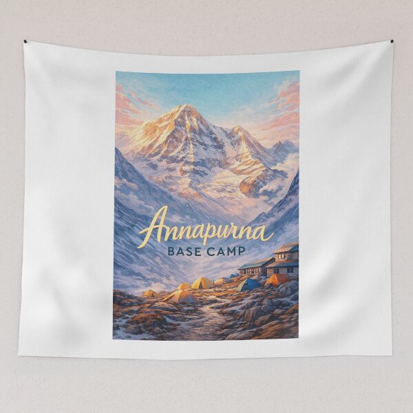 Item preview, Annapurna Base Camp Gandaki Nepal Himalaya Mountain Camp Route designed and sold by Aryabek.