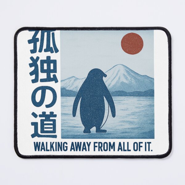 Item preview, Nihilist Penguin — Walking Away Japanese Streetwear Graphic Tee designed and sold by RAWTHREAD77.