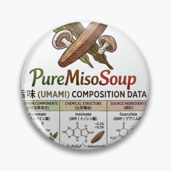 Item preview, Umami Composition Data - The Science of Miso Soup designed and sold by PureMisoSoup.