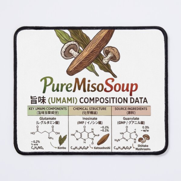 Item preview, Umami Composition Data - The Science of Miso Soup designed and sold by PureMisoSoup.