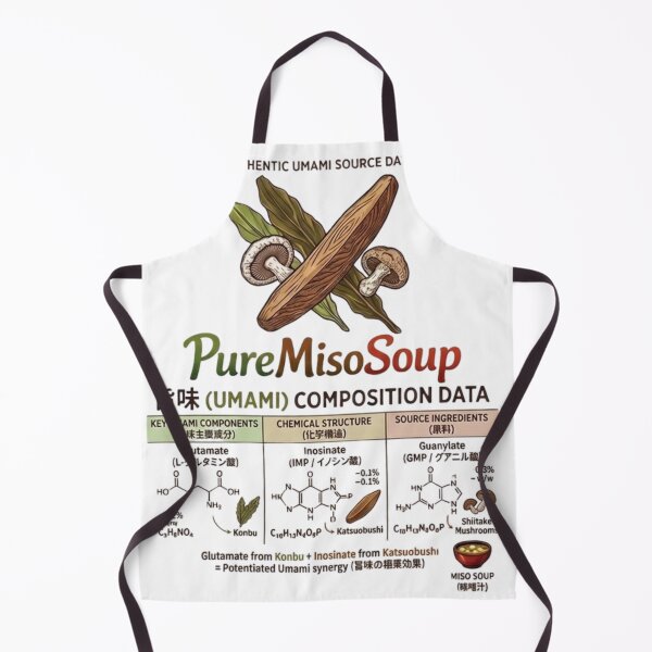 Item preview, Umami Composition Data - The Science of Miso Soup designed and sold by PureMisoSoup.