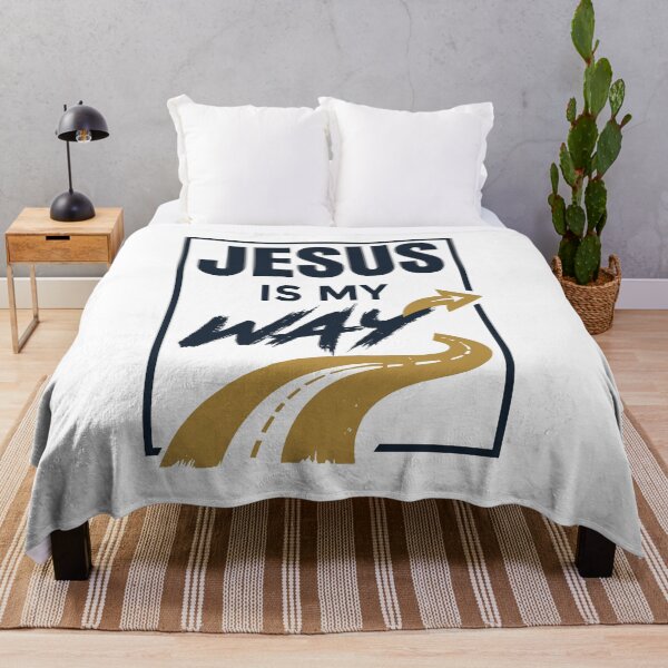 Item preview, Christian T-Shirt and sticker Design: "Jesus is My Way" Modern Scripture Quote, Faith-Based Inspirational Graphic, Religious Streetwear Apparel Design designed and sold by Billium Halder.