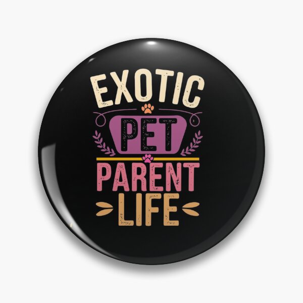 Item preview, Exotic Pet Parent Life - Retro Typography Pet Lover Design designed and sold by GenZFashion000.