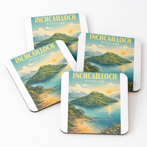Item preview, Inchcailloch Sunset Loch Lomond Scottish Highlands Landscape designed and sold by Aryabek.