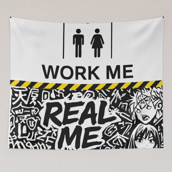 Item preview, Work Me Real Me — Severance Split Streetwear Graphic Tee designed and sold by RAWTHREAD77.