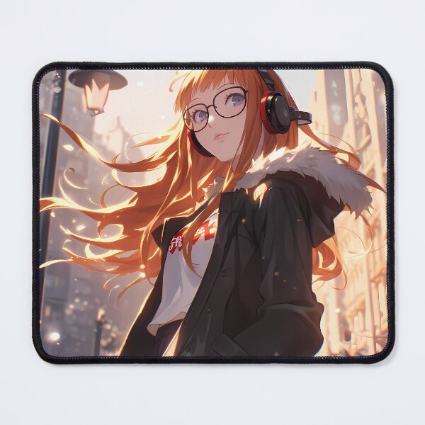 Item preview, Futaba Sakura Persona 5 Winter City Headphones And Glasses designed and sold by PMartistStudio.