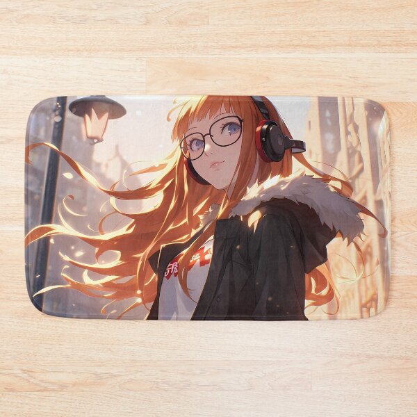 Item preview, Futaba Sakura Persona 5 Winter City Headphones And Glasses designed and sold by PMartistStudio.