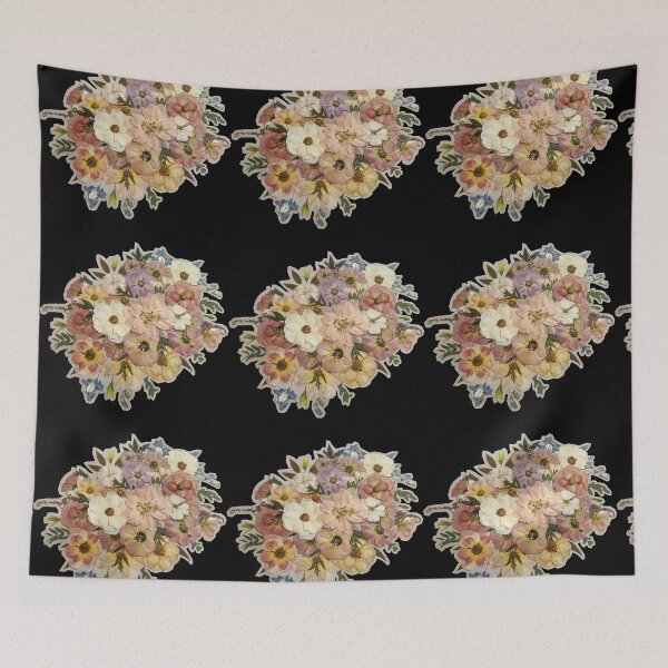 Item preview, Vivid Cosy Dried Flowers On Black designed and sold by AnimaliaStar.