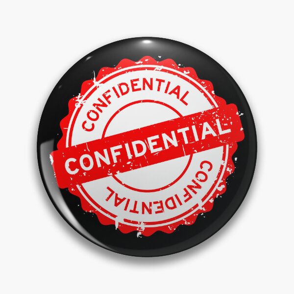 Item preview, Red Confidential Rubber Stamp designed and sold by Creatby7030.
