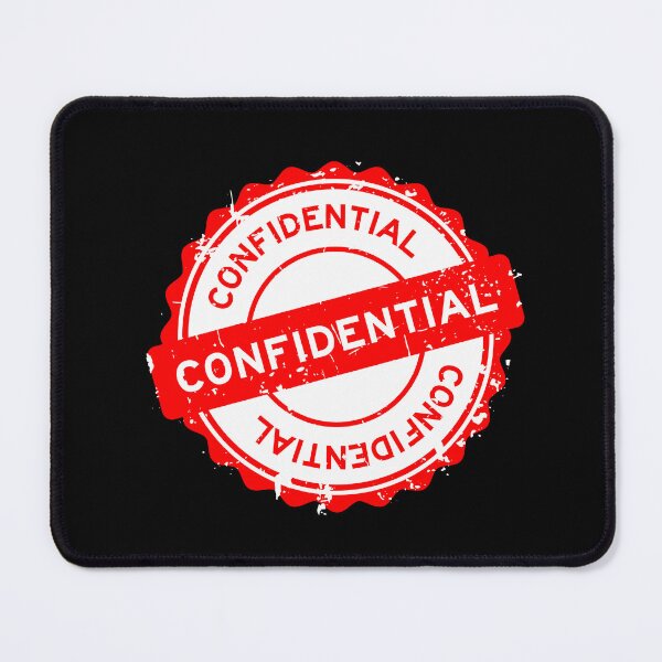 Item preview, Red Confidential Rubber Stamp designed and sold by Creatby7030.