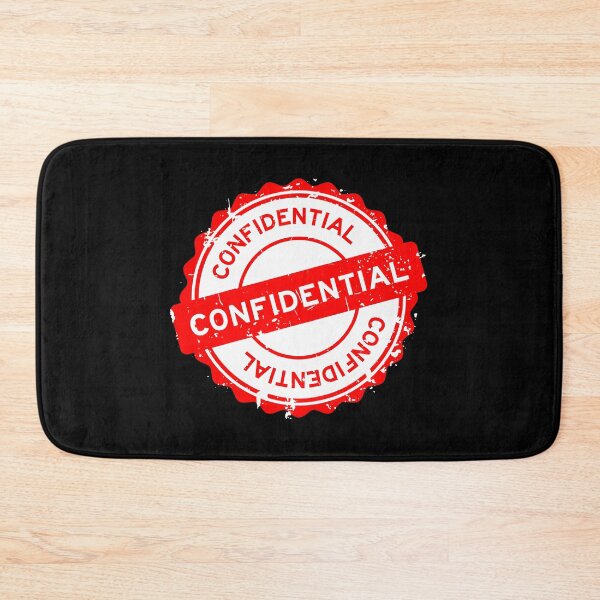 Item preview, Red Confidential Rubber Stamp designed and sold by Creatby7030.