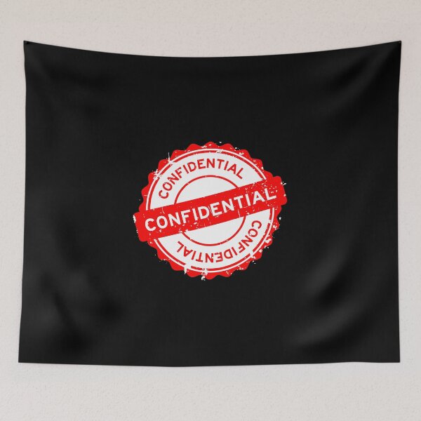 Item preview, Red Confidential Rubber Stamp designed and sold by Creatby7030.