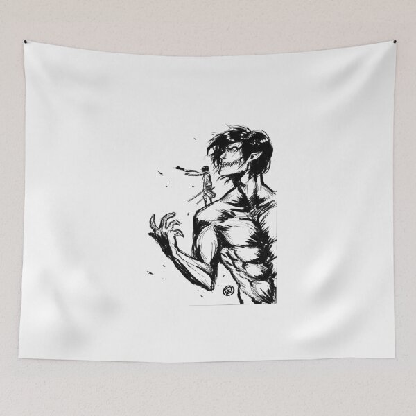 Item preview, Attack on Titan Eren Yeager Dark Anime Art designed and sold by Snowdog-Art.