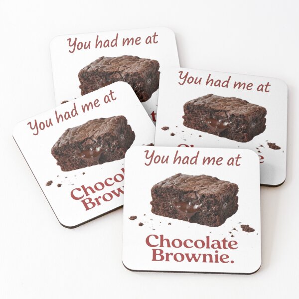 Item preview, You Had Me At Chocolate Brownie Funny Food Lover T-Shirt designed and sold by RAWTHREAD77.