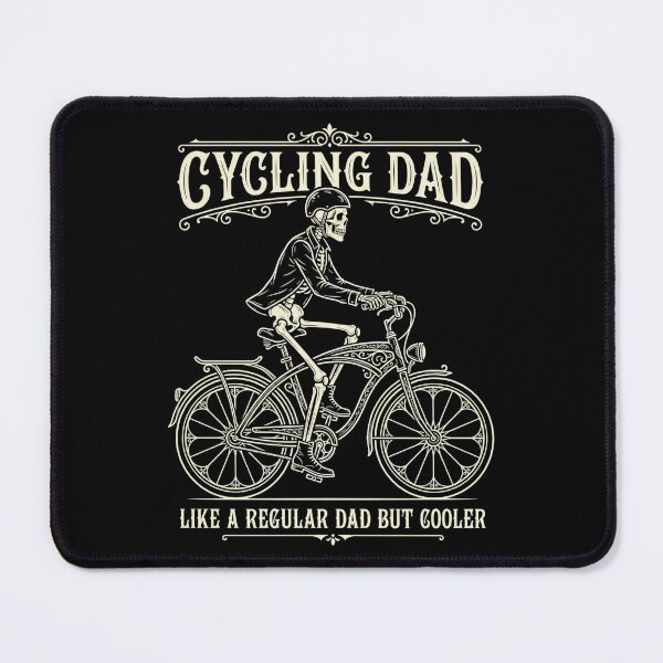 Item preview, Cycling Dad Like A Regular Dad But Cooler Gothic Skeleton Bicycle – Cyclist Gift  designed and sold by printedartgoods.