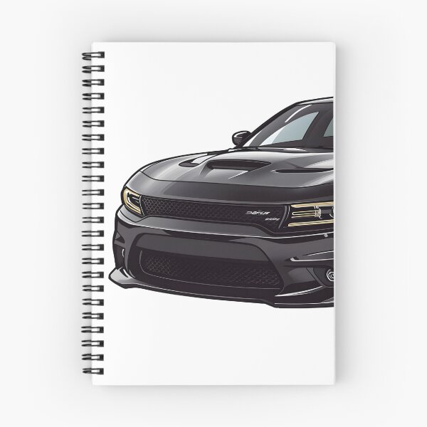 Item preview, Black Charger Modern American Muscle Sedan Sticker designed and sold by PalmixArt.