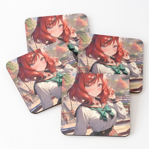 Item preview, Nice Nature Uma Musume Pretty Derby Sunny Cityscape School Uniform Red Hair designed and sold by PMartistStudio.