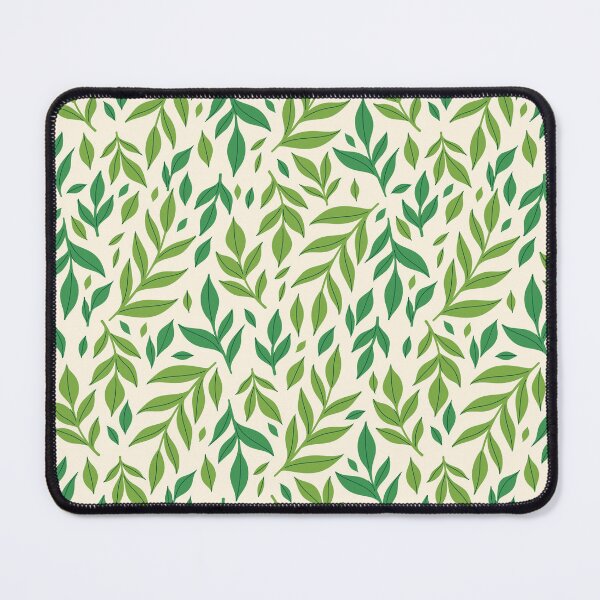 Item preview, pattern with green leaves designed and sold by burbura.