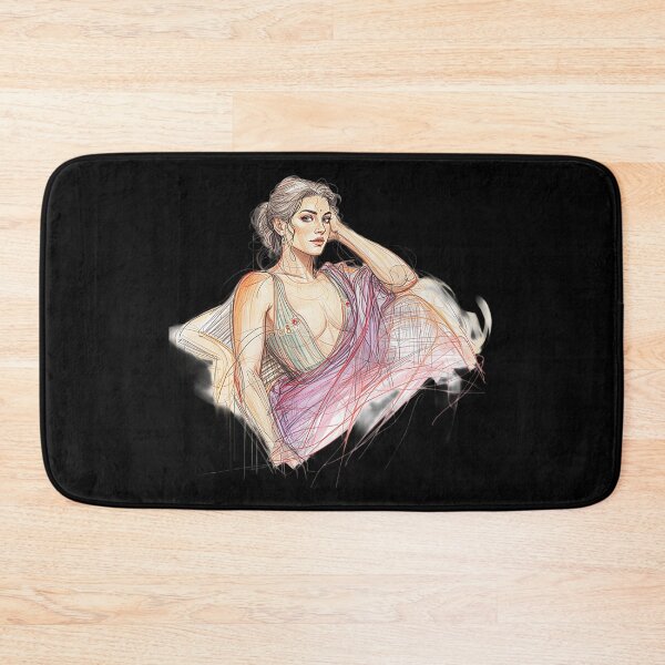 Item preview, Contemporary Sketch of Woman in Saree designed and sold by Creatby7030.