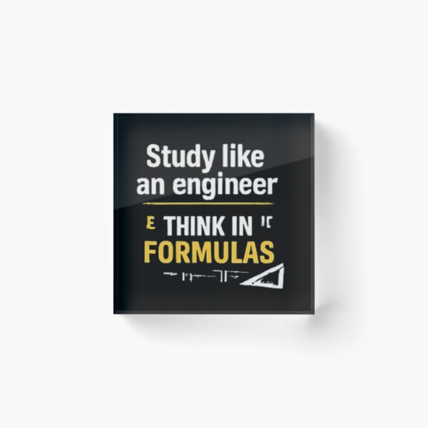 Item preview, Study Like An Engineer: Think In Formulas - Math and Science Lover Design designed and sold by Amr Darwish Graphic designer.