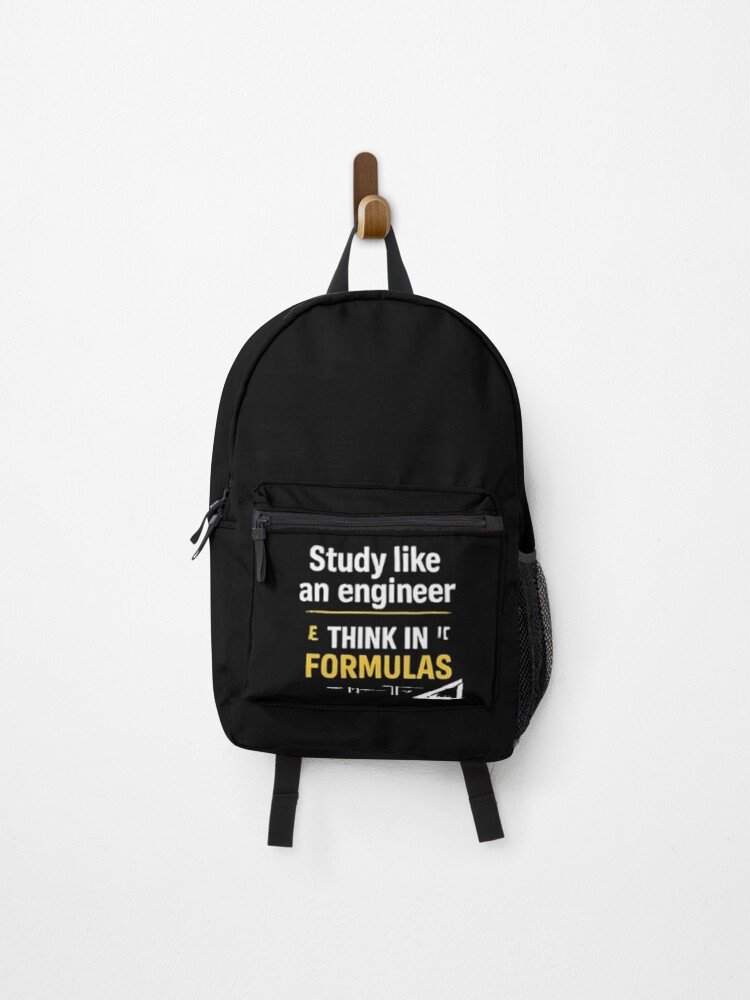 Thumbnail 1 of 3, Backpack, Study Like An Engineer: Think In Formulas - Math and Science Lover Design designed and sold by Mora2023.