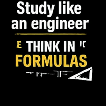 Artwork thumbnail, Study Like An Engineer: Think In Formulas - Math and Science Lover Design by Amr Darwish Graphic designer