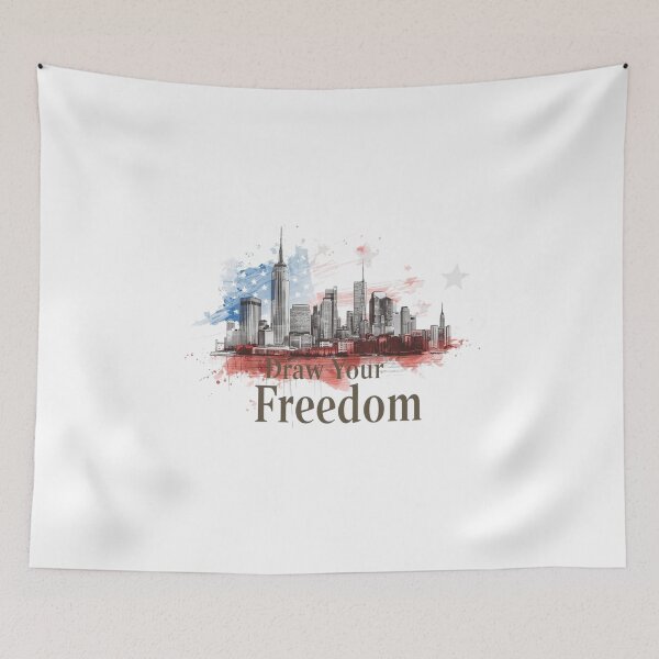 Item preview, Urban Sketcher USA – Draw Your Freedom designed and sold by KapiPrint.