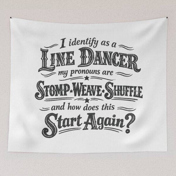 Item preview, Line Dancer Pronouns  designed and sold by Andyt.