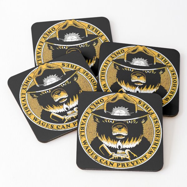 Item preview, Only livable wages can prevent warehouse fires Smokey Bear designed and sold by AtanacioBridget.