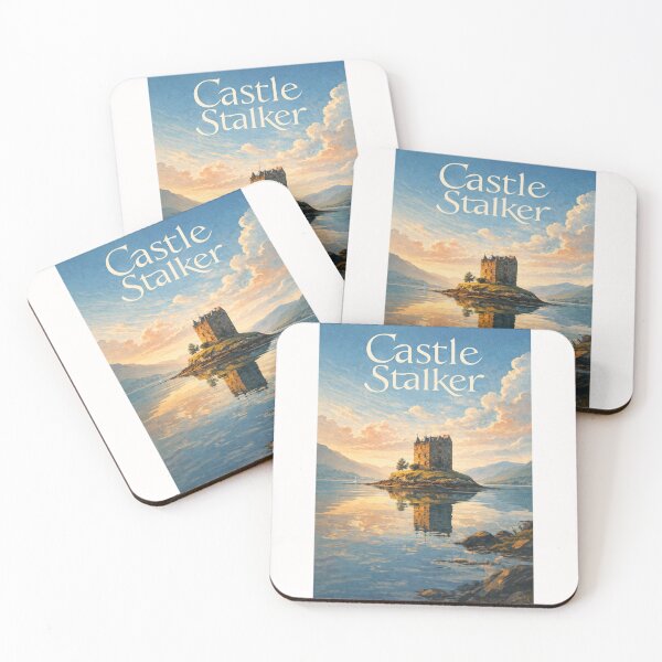 Item preview, Castle Stalker Sunset Reflection Loch Laich Scotland Highlands designed and sold by Places On Earth.
