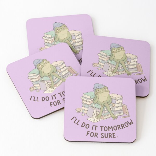 Item preview, Procrastinating Frog Meme – “I’ll Do It Tomorrow For Sure” Funny Lazy Study Frog Shirt designed and sold by ZyxDes.
