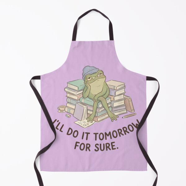 Item preview, Procrastinating Frog Meme – “I’ll Do It Tomorrow For Sure” Funny Lazy Study Frog Shirt designed and sold by ZyxDes.