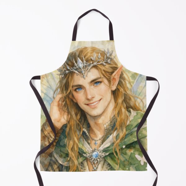 Item preview, Enchanted Forest Fairy Prince Watercolor Portrait designed and sold by Dream Bloom Gallery.