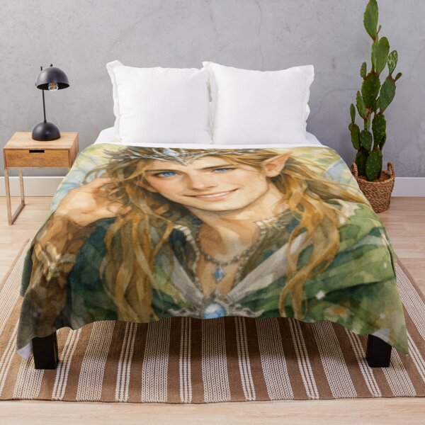 Item preview, Enchanted Forest Fairy Prince Watercolor Portrait designed and sold by Oonward2021.