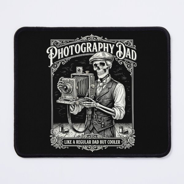 Item preview, Photography Dad Like A Regular Dad But Cooler Gothic Skeleton Camera – Photographer Gift designed and sold by printedartgoods.