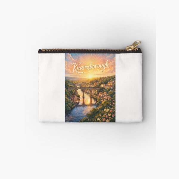 Item preview, Knaresborough Sunset Viaduct River Nidd North Yorkshire England designed and sold by Places On Earth.