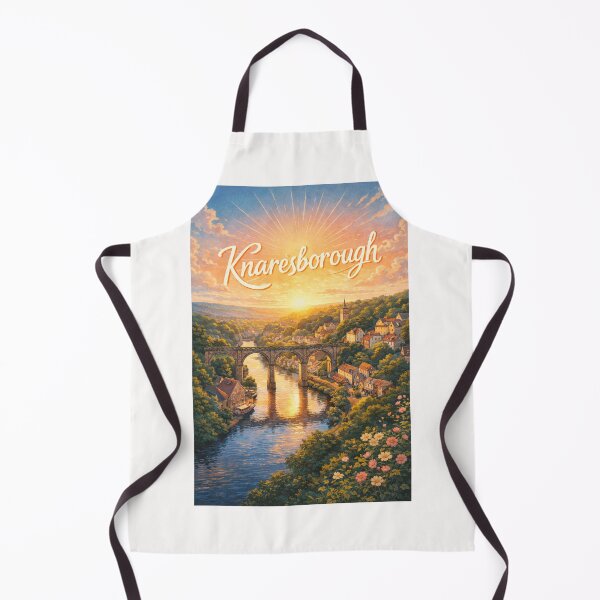 Item preview, Knaresborough Sunset Viaduct River Nidd North Yorkshire England designed and sold by Places On Earth.