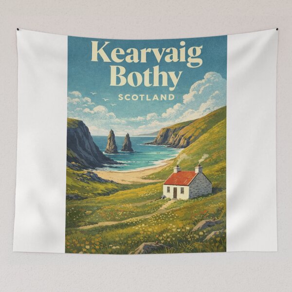 Item preview, Kearvaig Bothy Cape Wrath Sutherland Scottish Highlands Coast designed and sold by Places On Earth.