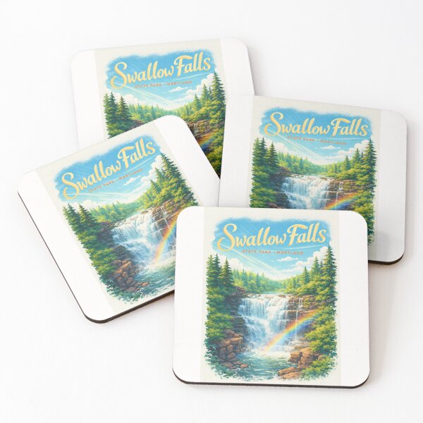 Item preview, Swallow Falls Rainbow Cascade Maryland Garrett County State Park designed and sold by Places On Earth.