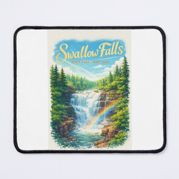 Item preview, Swallow Falls Rainbow Cascade Maryland Garrett County State Park designed and sold by Places On Earth.
