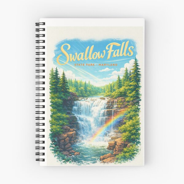 Item preview, Swallow Falls Rainbow Cascade Maryland Garrett County State Park designed and sold by Places On Earth.