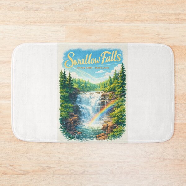 Item preview, Swallow Falls Rainbow Cascade Maryland Garrett County State Park designed and sold by Places On Earth.